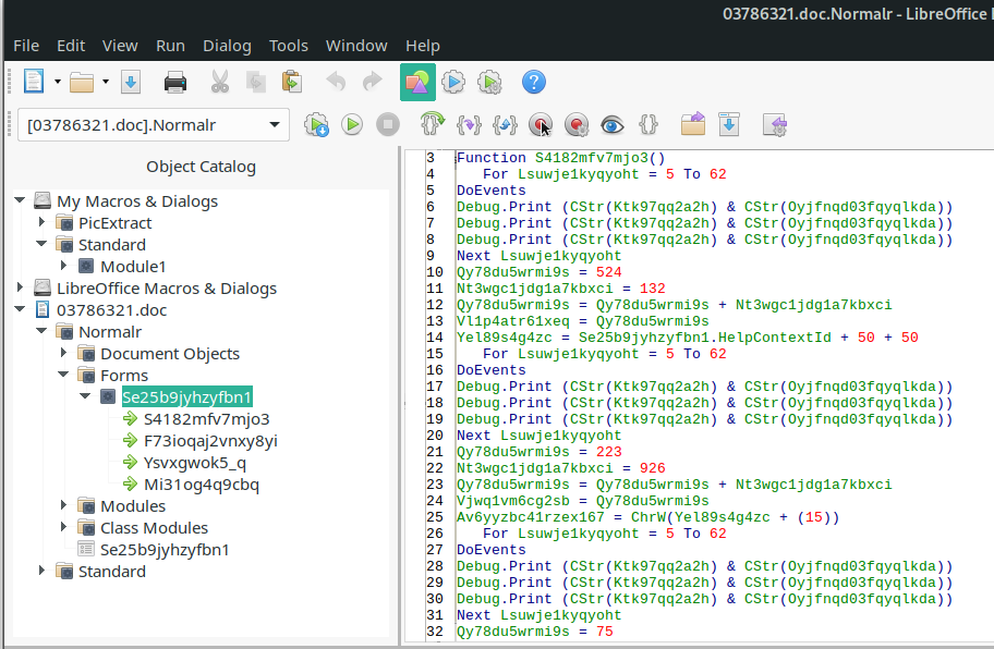 Reading an Obfuscated Emotet Script